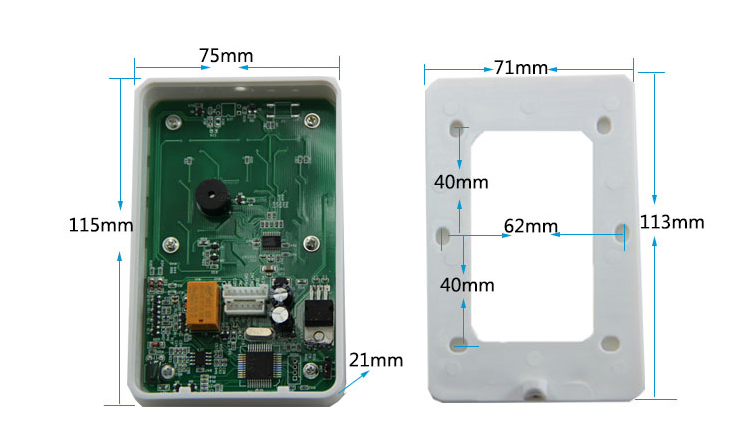 10ACRL-AYK35: lettore di prossimità credenziali multiple  125KHZ/13.56MHZ/Bluetooth/NFC, antivandalo - Controllo Accessi Facile