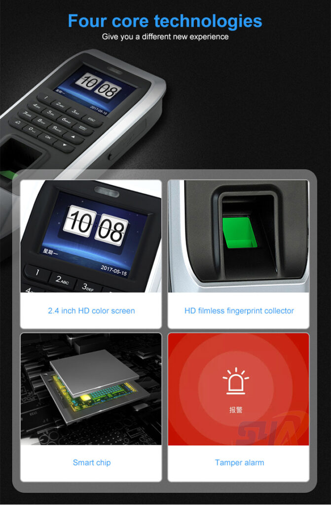F7 Fingerprint and RFID Card Access Control Time Attendance Deltons